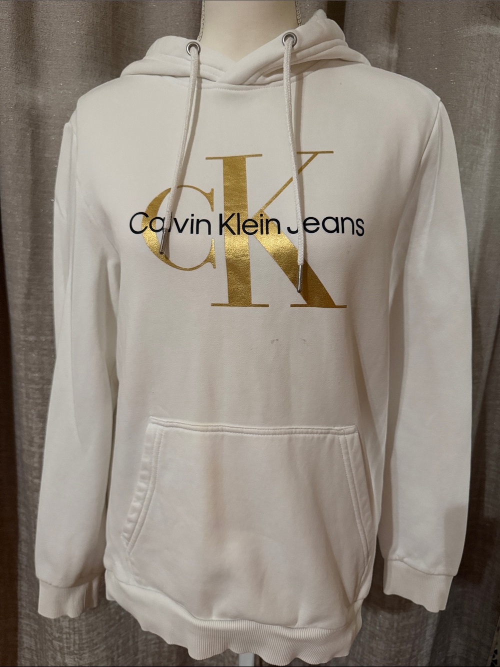 Calvin Klein White Hoodie